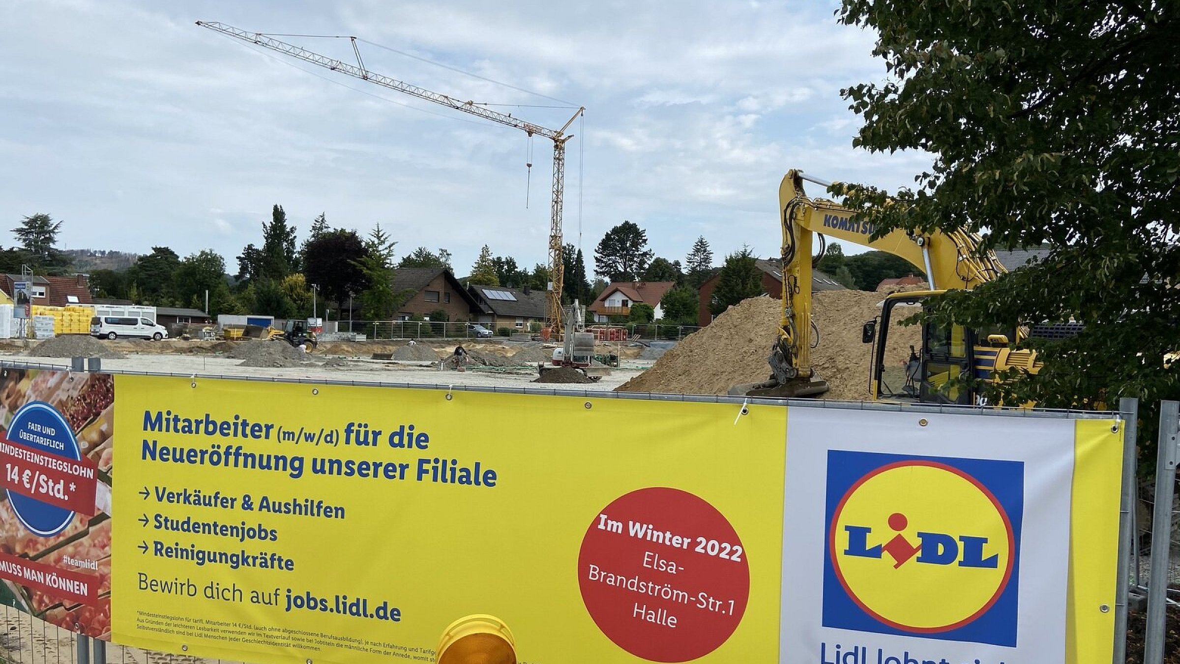 Abriss erledigt Das alte LidlGebäude in Halle ist Geschichte Haller
