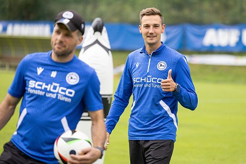 Oliver Döking (r.) übernimmt die U21 des DSC Arminia. - © Oliver Krato