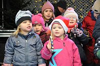 Die Kinder von der Kita Regenbogen meisterten ihren Auftritt auf der Bühne. - © Frank Jasper