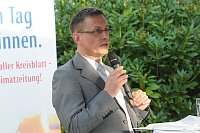Abschiedsfeier für HK-Lokalchef Herbert Gontek: HK-Betriebsratsvorsitzender Detlef Hans Serowy. - © Foto: Heiko Kaiser