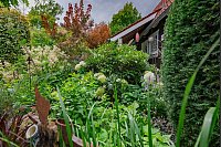 Das Ehepaar Susanne und Jürgen Kreft hat sich in Gütersloh einen wildromantischen Cottage-Garten geschaffen. Sie lieben Vintage-Schätzen und Do-it-yourself-Projekte. In ihrem verwinkelten Garten gibt es viel zu entdecken. - © Stefan Derschum