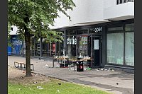 Das "Cutie" in Bielefeld am Morgen nach der Tat. - © Paul Brinkmann