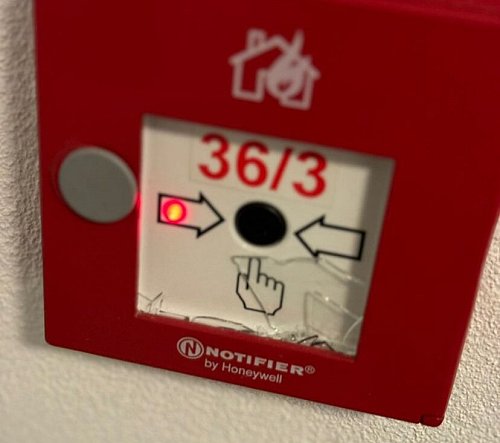 Ein Unbekannter hat den Alarmknopf gedrückt und so die Feuerwehr gerufen. - © Feuerwehr Borgholzhausen