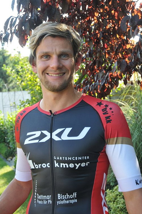 Mit sich im Reinen: Triathlon macht Kather glücklich. - © Foto: Philipp Kreutzer
