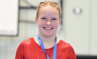Charlotte Böttcher ist beim Deutschland-Cup in der Leistungsklasse 1 auf Platz fünf gekommen. - Spvg. Steinhagen