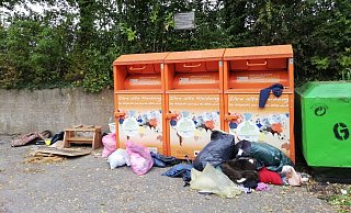 Müll am MeyerfeldContainer - Petra Neuhaus-Twele