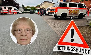 Seit Sonntagmittag, 1. Juni, wird intensiv nach Elisabeth R. (88) aus Halle gesucht. - Fotos: Polizei, Nicole Donath; Montage: Matthias Foede