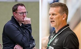 Hörstes Matthias Baier (l.) und Loxtens Thomas Lay sind mit den vergangenen Monaten zufrieden. - Gunnar Feicht/Sören Voss
