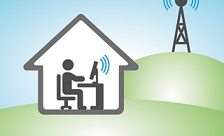 Die Stadtwerke Versmold haben für Kunden in Hesselteich und Oesterweg Internet über Funk etabliert. Nun denken die Verantwortlichen des Versorgers über noch größere Projekte nach. Grafik: Sandra Neumann - Grafik: Sandra Neumann