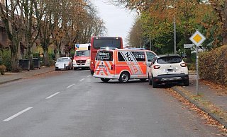 An der Bielefelder Straße in Versmold ereignete sich ein schwerer Unfall. - Andre Schneider
