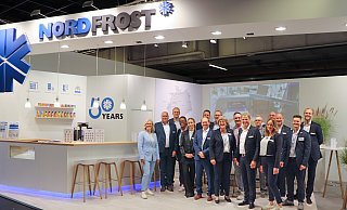 Das Unternehmen Nordfrost, welches eine Niederlassung in Versmold betreibt, feiert auf der Anuga Geburtstag. - Nordfrost