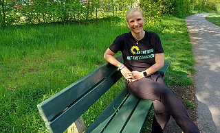 Friederike Hegemann ist die Hoffnungsträgerin der Haller Grünen bei der Bürgermeisterwahl am 14. September. Sie tritt gegen Amtsinhaber Thomas Tappe von der CDU an. - Claus Meyer