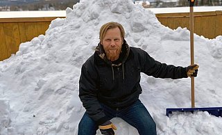 Jens Sensing aus Pium wird auf seinem laktosefreien Bio-Schnee vermutlich sitzenbleiben. - Anke Schneider, HK