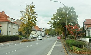 Die obere Alleestraße: Derzeit kann hier, wie auch im unteren Straßenverlauf, auf beiden Seiten geparkt werden. Diese Möglichkeit sieht der neue Plan des Büro Kaulen nicht mehr vor. - Heiko Kaiser