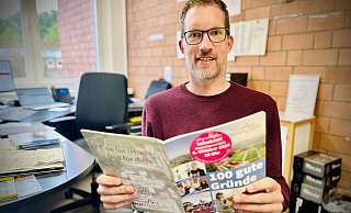 Matthias Geukes ist seit dem 1. August neuer Leiter der Gesamtschule Halle. Bereits in den ersten Wochen seit seinem Amtsantritt hat er vieles in Bewegung gesetzt. - Nicole Donath