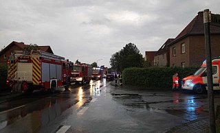 Feuerwehreinsatz in der Sandforther Straße. - Feuerwehr Steinhagen