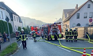 Der Einsatz beherrschte gut 90 Minuten das Straßenbild. - Jürgen Blomeier/Feuerwehr Werther