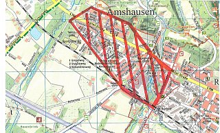 Die Karte zeigt das Sperrgebiet nach dem Brand in Steinhagen. - Gemeinde Steinhagen