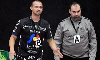 Marc Oliver Pieper (l.) trainiert nicht länger die Handballerinnen der HSG Werther/Borgholzhausen. Jacob Schröder (r.) übernimmt. - Christian Helmig