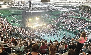 11.500 Zuschauer fasst die OWL-Arena bei Maximalauslastung - vor und nach Veranstaltung eine logistische Herausforderung. Erst recht, wenn gleich mehrere Events hintereinander anstehen. - Tasja Klusmeyer, HK