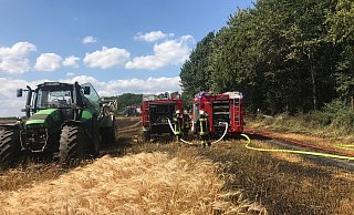 Jede Sekunde zählte: Die Feuerwehr kämpfte darum, ein Ausbreiten des Feuers im Wald zu verhindern. - Anke Schneider