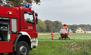 Der Rettungshubschrauber hatte die Frau nach Dortmund in eine Spezialklinik gebracht. - Tasja Klusmeyer
