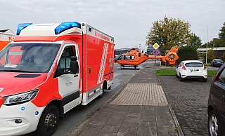 Der Rettungshubschrauber Christoph 13 wurde zu einem Unfall nahe des Versmolder ZOB gerufen. - Andre Schneider