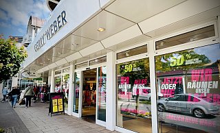 Der Gerry-Weber-Store in Bad Rothenfelde. Auch hier lautet das Motto: "Alles muss raus!" - Nicole Donath