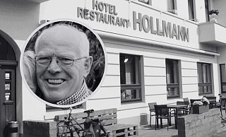 Der bekannte Haller Gastwirt Herbert Siekendiek ist am Mittwoch, 3. September, gestorben. - Fotos: Nicole Donath / Montage: Melanie Wigger