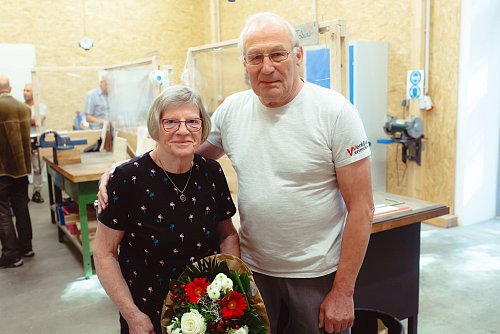 Peter Grimkowski ist Mitinitator und treibende Kraft in der Werkbude. Der Vorsitzende hat den Verein seit seiner Gründung begleitet. Seine Frau Rita hat ihn dabei stets unterstützt. - © Andre Schneider