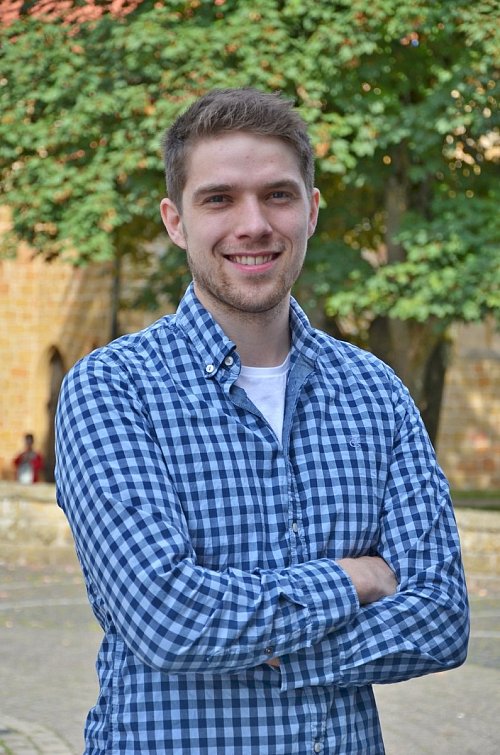 Engagierter Student: Pascal Völz baut eine Schule. Foto: Damme - © Jonas Damme
