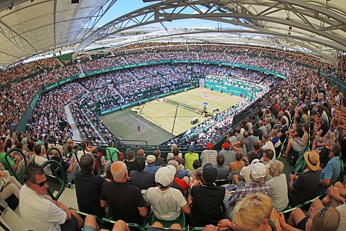 In Halle könnte es bald olympisches Tennis geben. - © jonek-fotografie.de