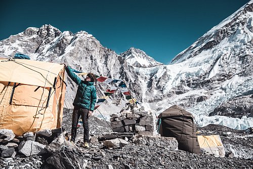 Jost Kobusch am Mount Everest - © DANIEL HUG