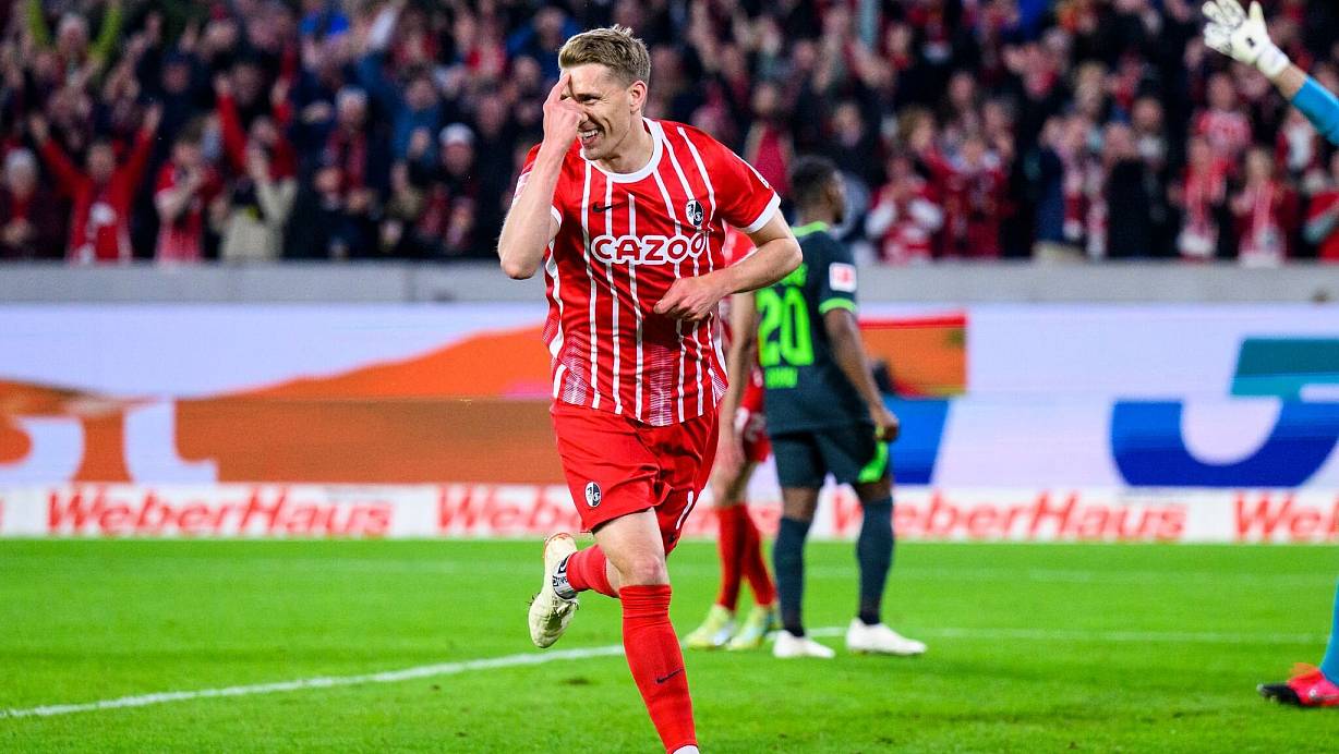 Auch SC-Rekordtorschütze Petersen hatte keine derart starke Freiburger Saison erwartet. | © Tom Weller/dpa