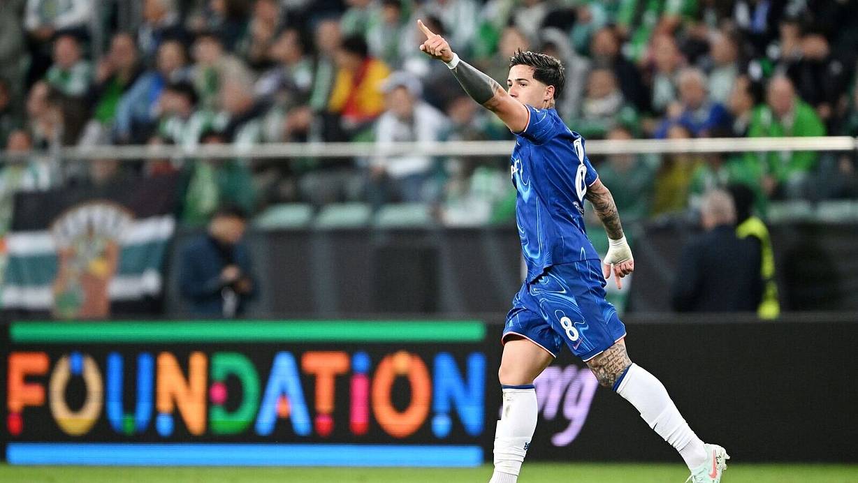 Chelsea mit Torschütze Enzo Fernandez durfte im Finale der Conference League jubeln | © Rafal Oleksiewicz/PA Wire/dpa