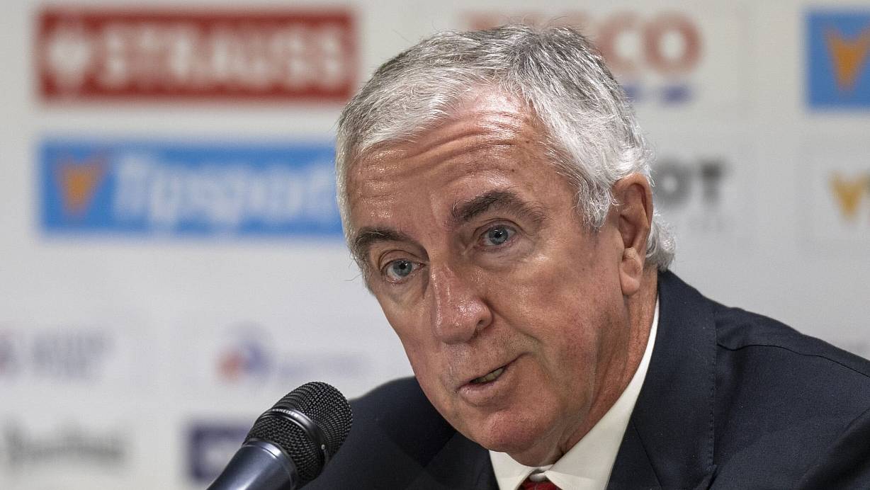 IIHF-Präsident Luc Tardif bestätigt: Olympia 2026 findet ohne Russland statt. | © Peter Schneider/KEYSTONE/dpa