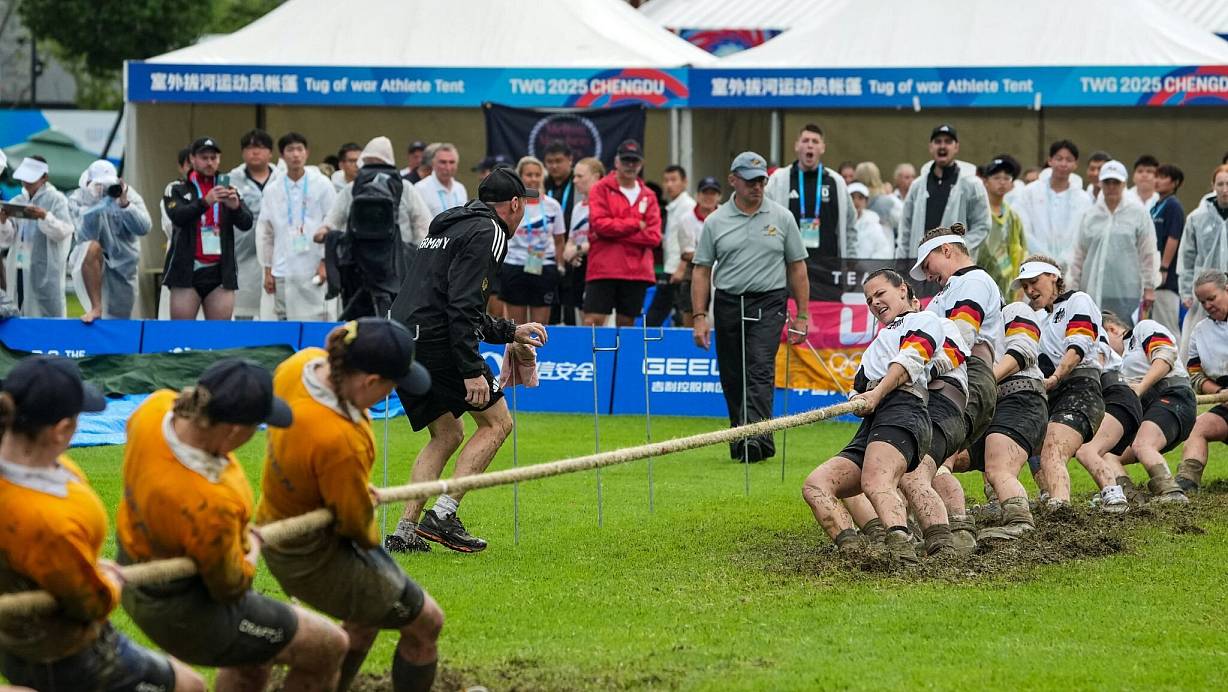 Tauziehen gehört bei den World Games zum Wettkampfprogramm. | © Li Bo/XinHua/dpa