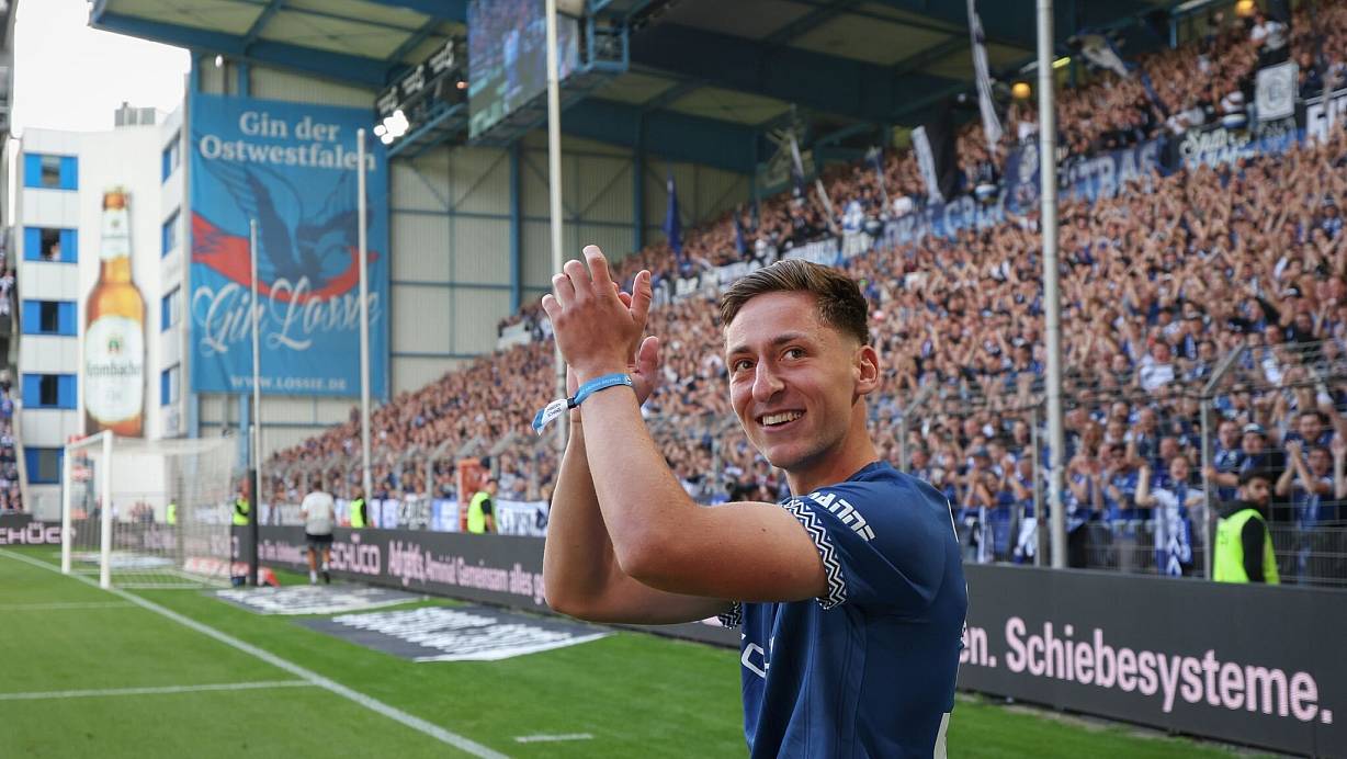 Marius Wörl kehrt zu Arminia Bielefeld zurück. | © Friso Gentsch/dpa