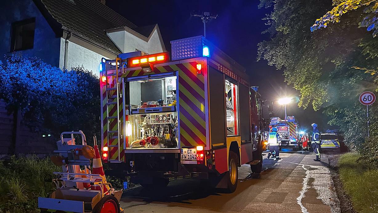 Am frühen Sonntagmorgen hatte die Steinhagener Feuerwehr einen Einsatz wegen eines vermeintlichen Zimmerbrandes. | © Feuerwehr Steinhagen