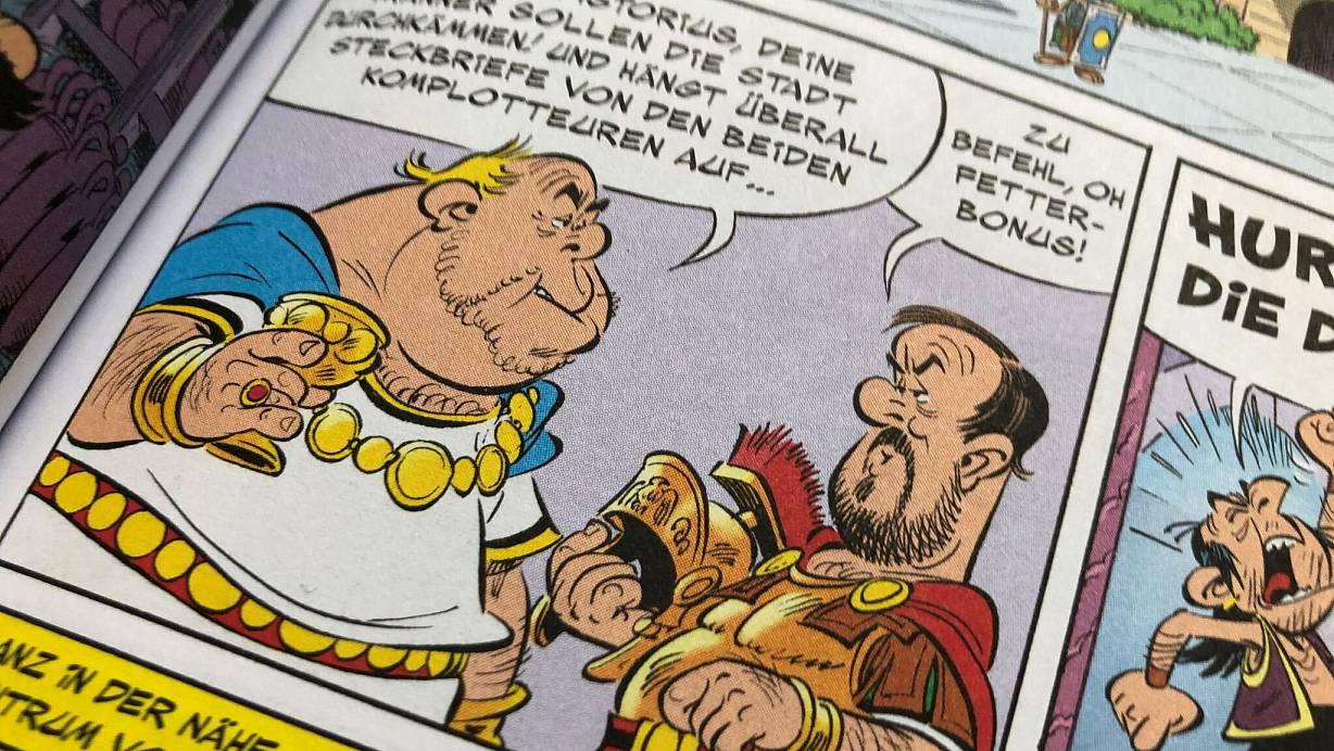 Im gerade erschienenen Band «Asterix in Lusitanien» gibt es eine Figur namens Pistorius. | © Christof Bock/dpa
