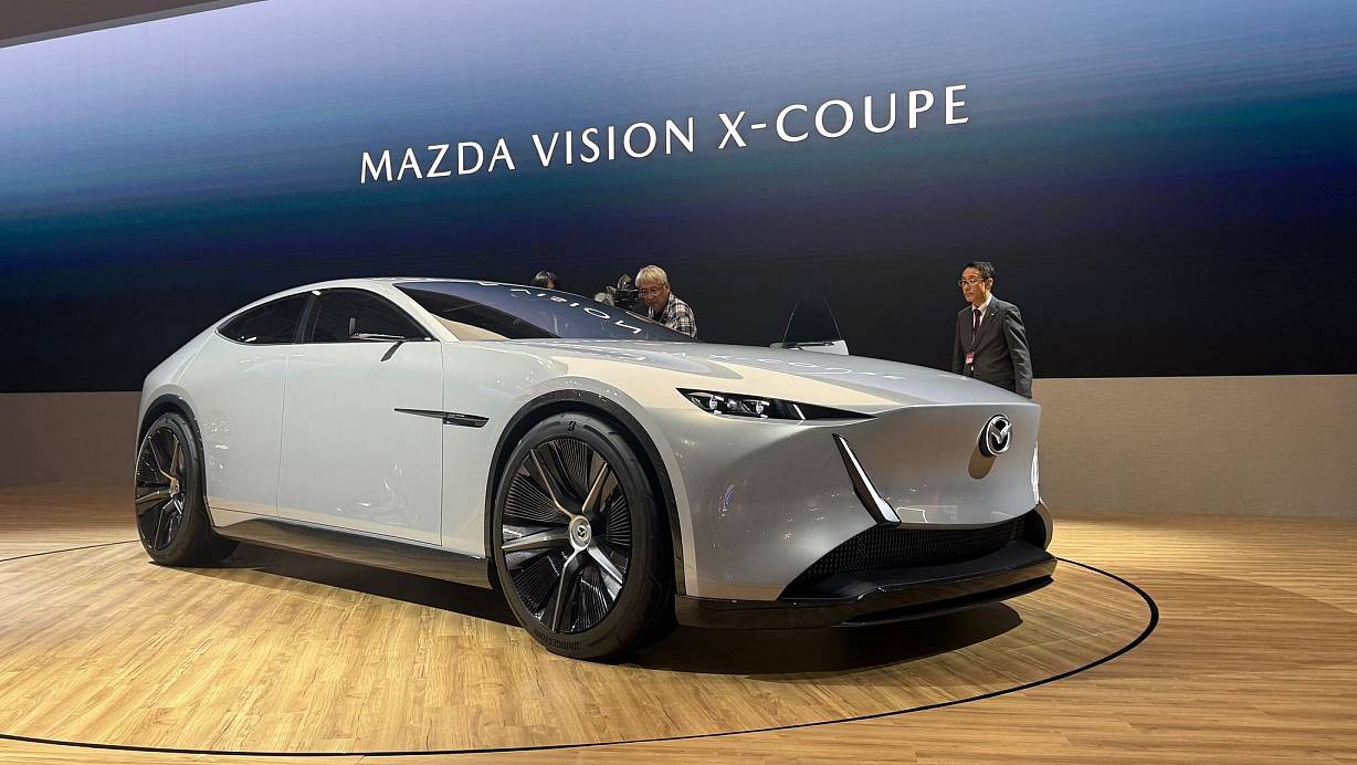 Der Vision X-Coupé setzt auf ein Plug-in-Hybridsystem mit einem Zweischeiben-Wankelmotor. | © Thomas Geiger/dpa-tmn