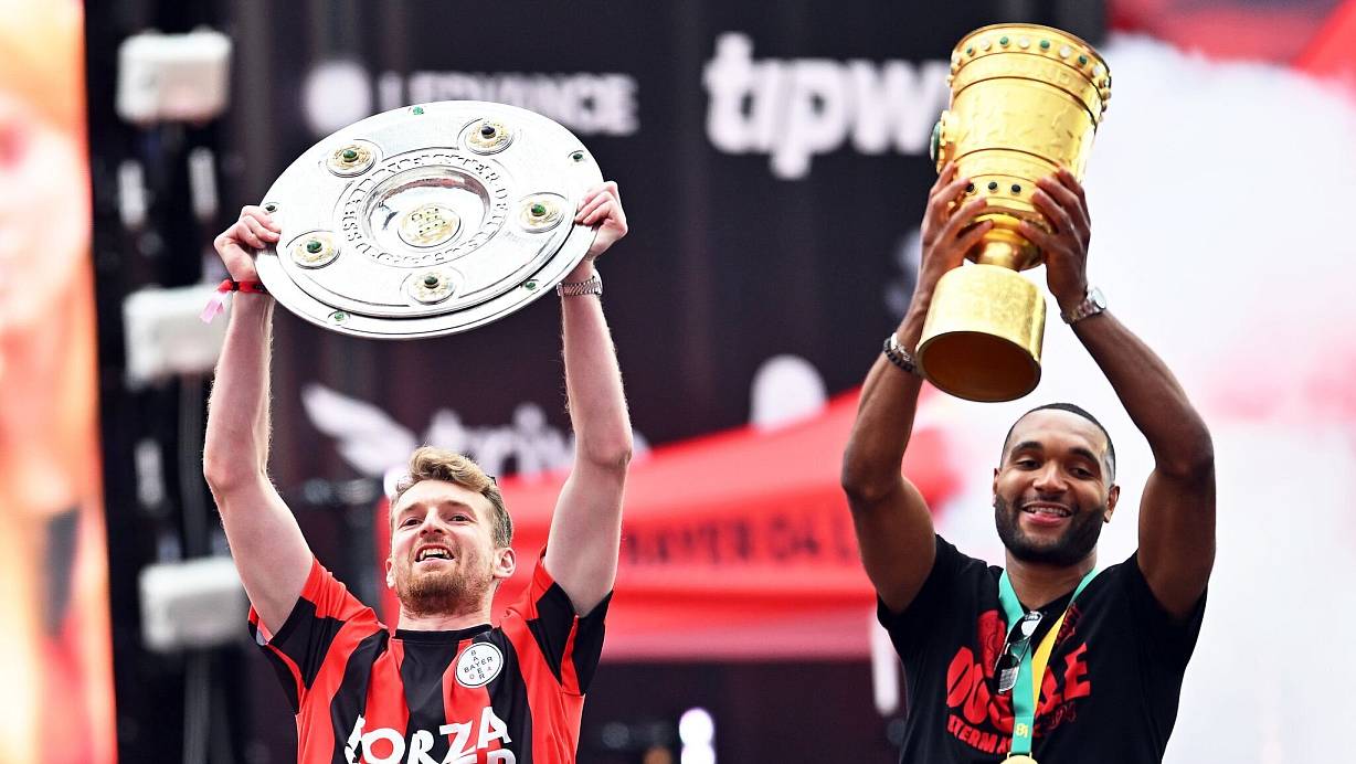 Der Leverkusener Double-Sieg ist beim FC Bayern noch nicht vergessen. (Archivfoto) | © Marius Becker/dpa