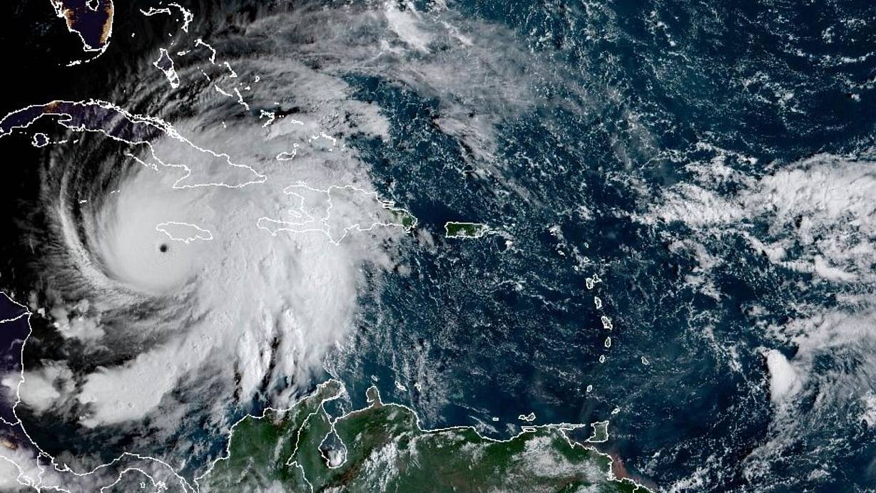 Der große Hurrikan «Melissa» ist auch aus dem Weltall sichtbar. | © Uncredited/NOAA/AP/dpa