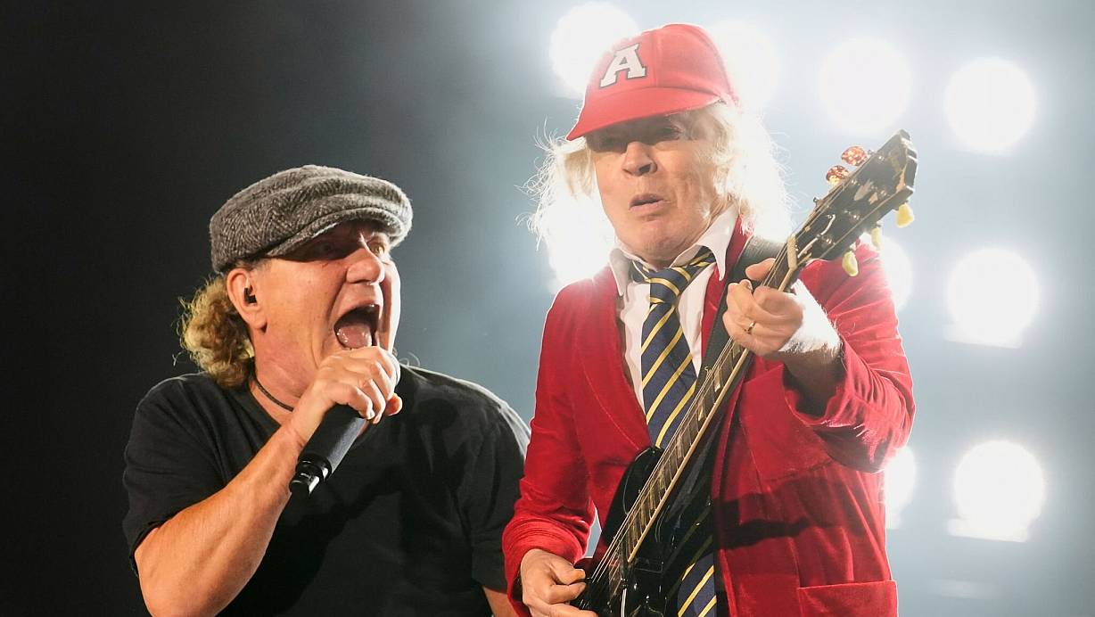 Die Rockband AC/DC, hier in Kalifornien, tritt im August in Karlsruhe auf. (Archivbild) | © Chris Pizzello/Invision/AP/dpa