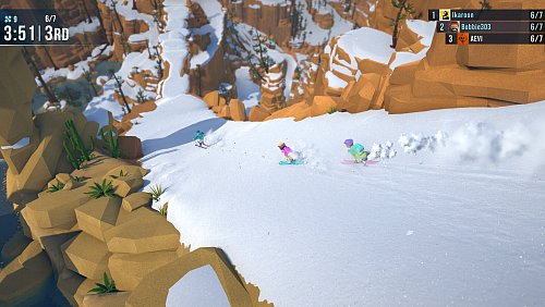 Mit bis zu acht Spielern können wir im Mehrspielermodus spannende Wettkämpfe erleben. - © Megagon Industries