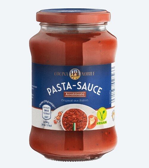 In der Nudelsoße "Arrabbiata" können sich Glasstücke befinden. - © Aldi Nord