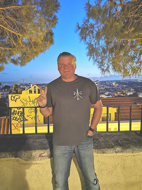 Am Ziel: Christian Zepernick in Lissabon. Foto: Privat - © Privat