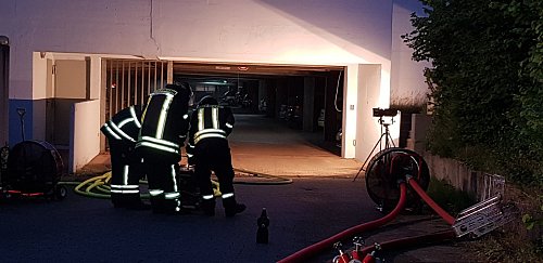 Brand in einer Tiefgarage an der Schumannstraße - © Andreas Eickhoff