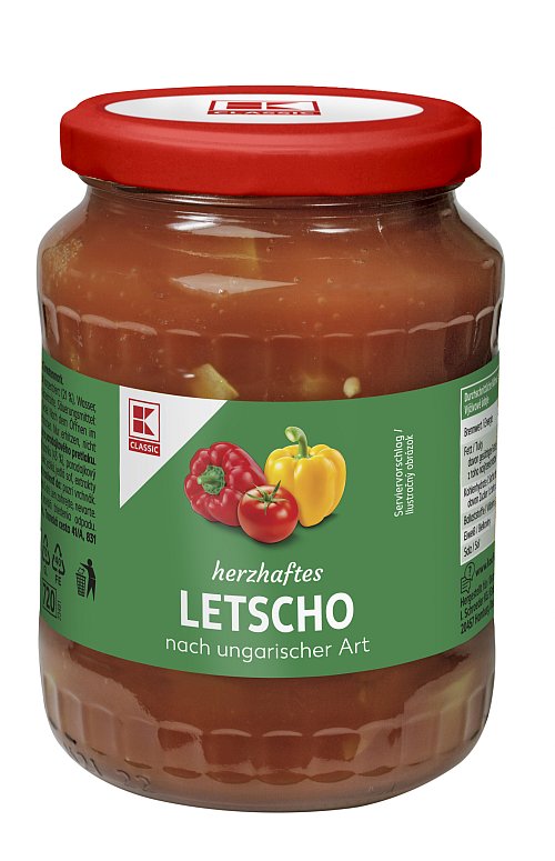 Die Firma I. Schroeder KG (GmbH & CO.) ruft die K-Classic Letscho 720ml zurück. - © I. Schroeder KG