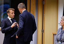 Merz und Macron - Geert Vanden Wijngaert/AP/dpa Merz und Macron - Geert Vanden Wijngaert/AP/dpa